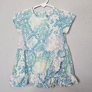 Wrangler Dress Baby Girl Toddler 24 M Snake Pastel Rainbow Wrap w/ Diaper Cover